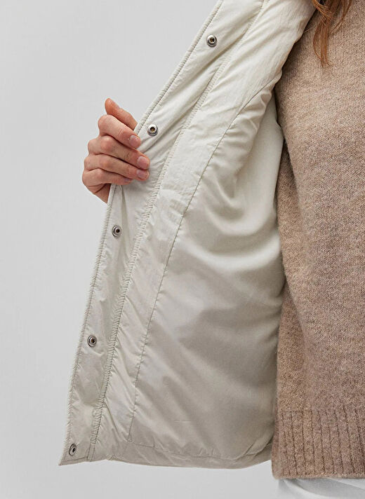 Mavi Kırık Beyaz Kadın Loose Fit Mont M1110459-86412_KADIN CEKET 4