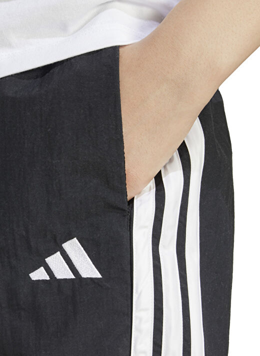 adidas JE1309 W 3S WV SHO Siyah Lastikli Bel Loose Fit Kadın Şort 4