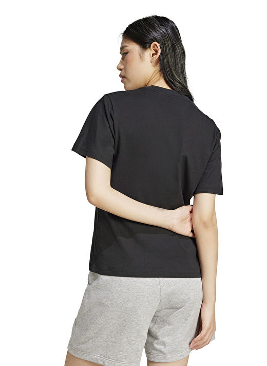 adidas JC5943 W SL SJ T  Siyah Yuvarlak Yaka Regular Fit   T-Shirt 4