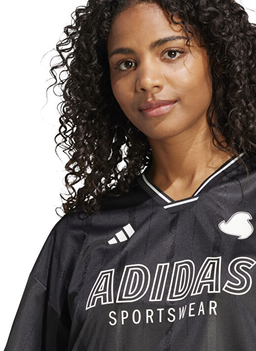 adidas JG4097 W TIRO Q2 BF T Siyah Yuvarlak Yaka Oversize Baskılı Kadın T-Shirt 3
