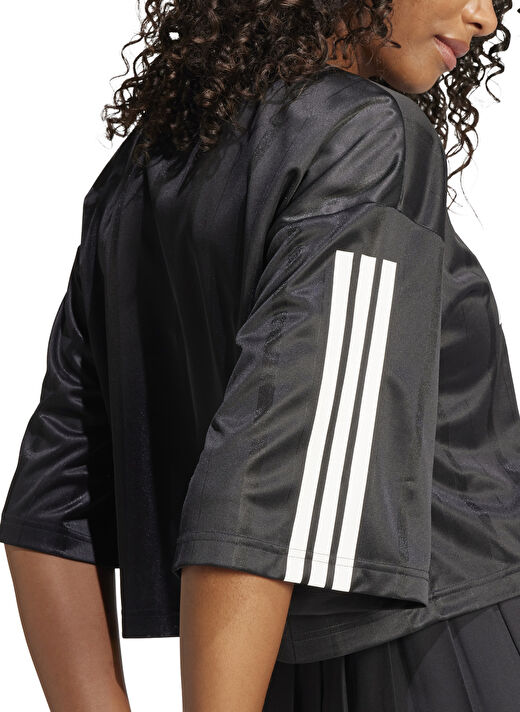 adidas JG4097 W TIRO Q2 BF T Siyah Yuvarlak Yaka Oversize Baskılı Kadın T-Shirt 4