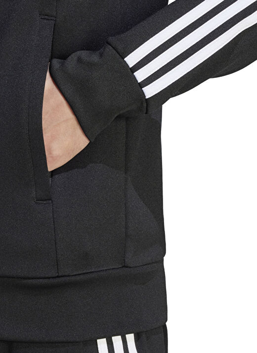 adidas IM4545 SST TT Siyah Fermuarlı Yaka Slim Fit Erkek Zip Ceket 3