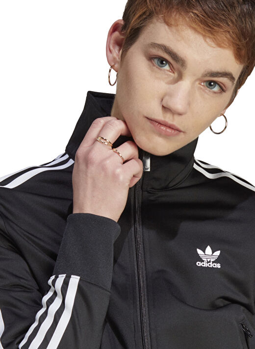 adidas IL8764 FIREBIRD TT Siyah Dik Yaka Normal Kalıp Kadın Zip Ceket 2