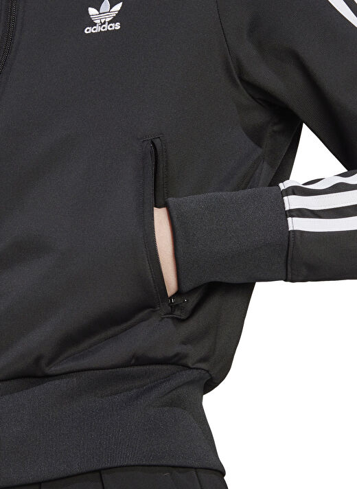 adidas IL8764 FIREBIRD TT Siyah Dik Yaka Normal Kalıp Kadın Zip Ceket 3