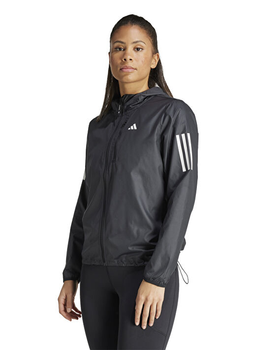 adidas IN1576 OTR B JKT Siyah Fermuarlı Yaka Normal Kalıp Kadın Zip Ceket 1