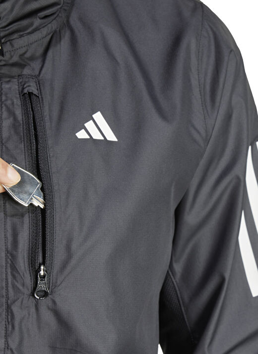 adidas IN1576 OTR B JKT Siyah Fermuarlı Yaka Normal Kalıp Kadın Zip Ceket 2