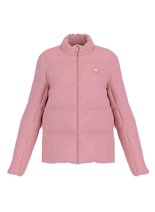 Guess V4YL03WFUD0G6J8 NEW CLAUDIA JACKET Pembe Standart Fit Desenli Kadın Mont 1
