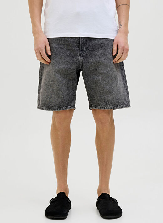Jack & Jones Siyah Erkek Bol Kesim Denim Şort 12269533_JJITONY JJORIGINAL SHORTS 2
