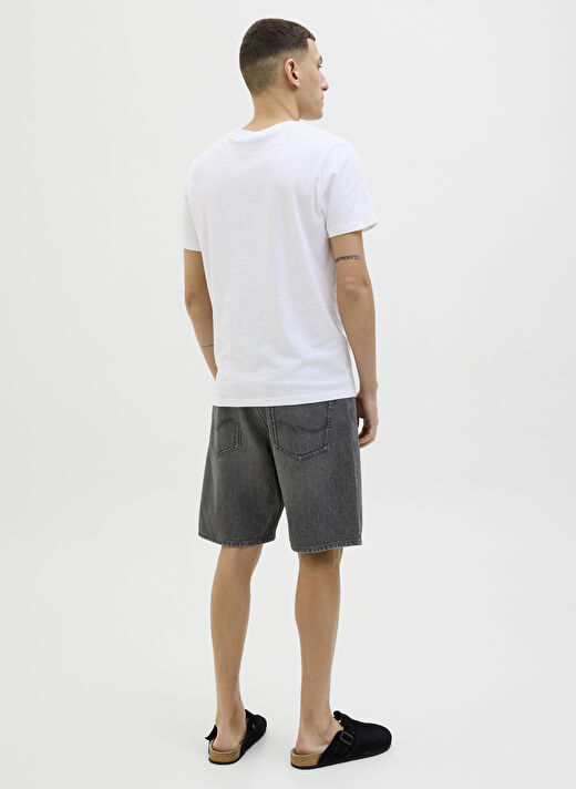 Jack & Jones Siyah Erkek Bol Kesim Denim Şort 12269533_JJITONY JJORIGINAL SHORTS 4