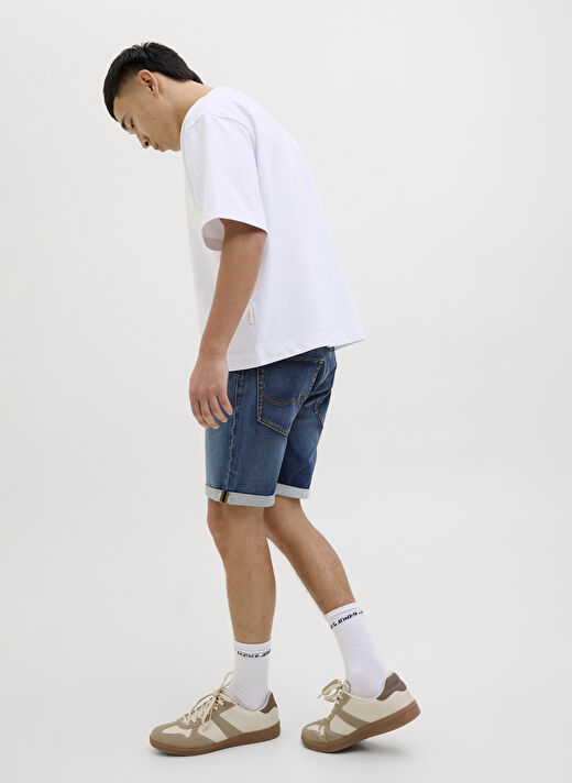 Jack & Jones Mavi Erkek Normal Denim Şort 12269605_JJIRICK JJICON I.K. SHORTS 4