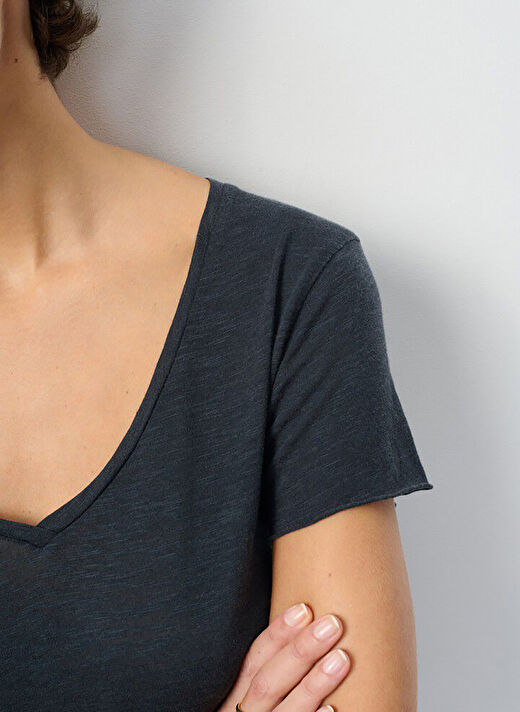 American Vintage Lacivert Kadın Oversize T-Shirt JAC51E25_NAVY 3