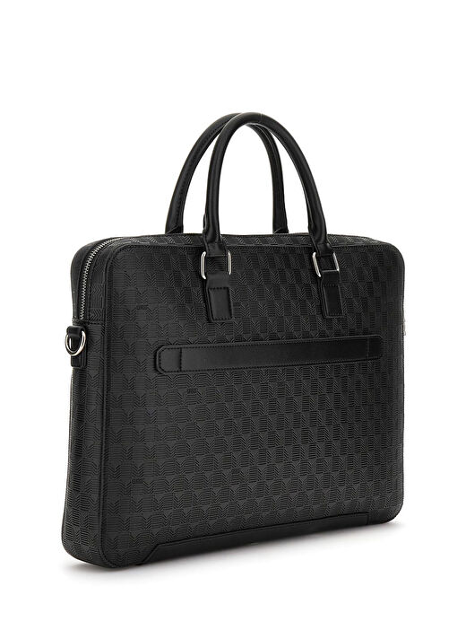 Guess Siyah Erkek Laptop Çantası TORINO CROSSBODY DOU - TORINO BRIEF 2