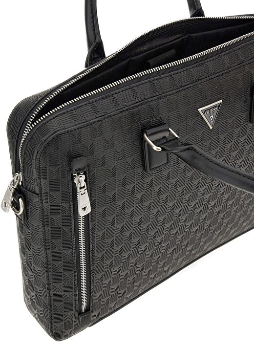 Guess Siyah Erkek Laptop Çantası TORINO CROSSBODY DOU - TORINO BRIEF 3