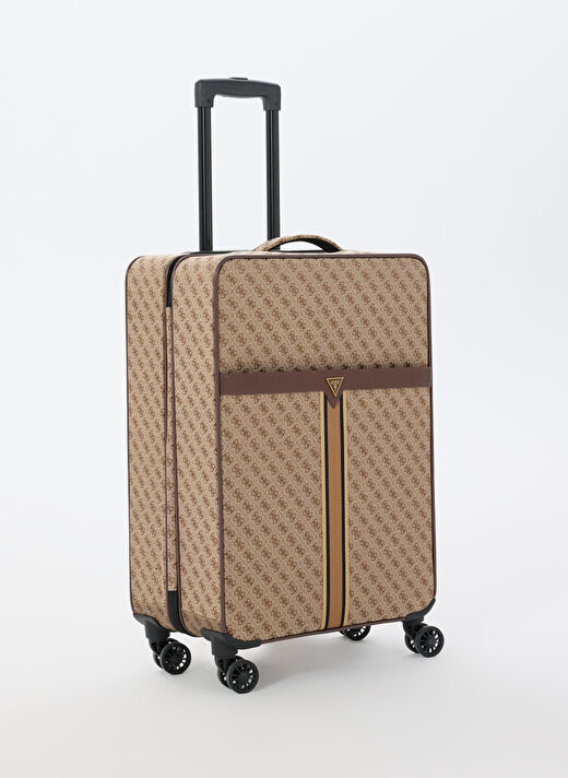 Guess Bej Unisex Çekçekli Sert Valiz NAPOLI TRAVEL - P1402 2