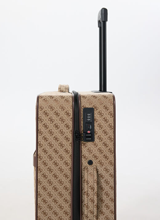 Guess Bej Unisex Çekçekli Sert Valiz NAPOLI TRAVEL - P1402 3