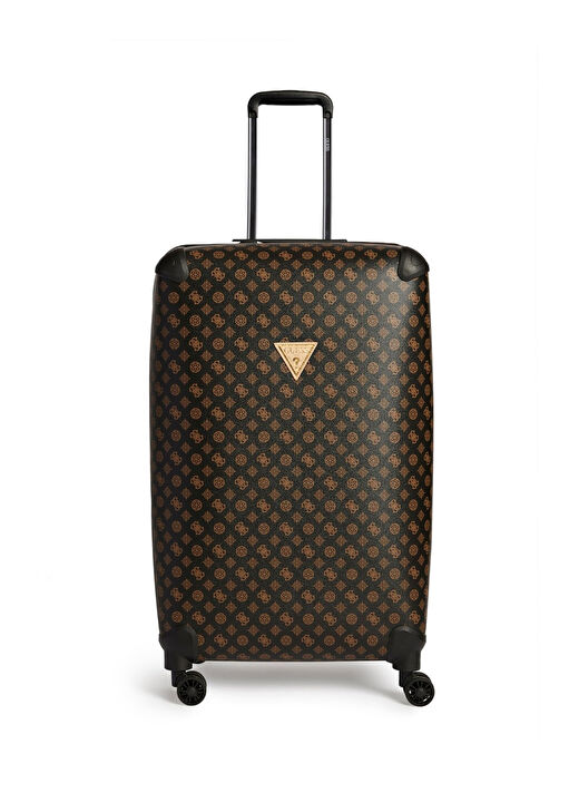 Guess Kahverengi Unisex 46x77x33 cm Çekçekli Sert Valiz TRAVEL - 29880 1