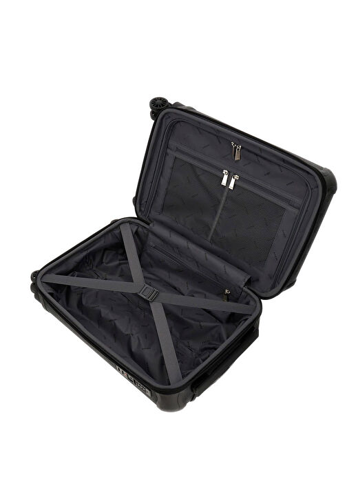 Guess Antrasit Unisex 32x53x22 cm Çekçekli Sert Valiz TRAVEL - 29830 3