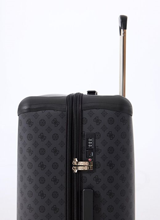 Guess Antrasit Çekçekli Sert Valiz TRAVEL - 29880 4