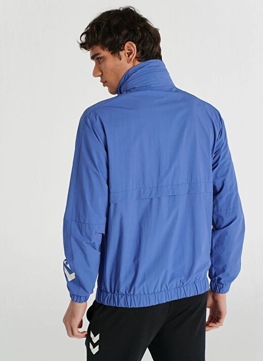 Hummel Mavi Erkek Baskılı Yağmurluk 940266-7837 HMLCLIFT RAINCOAT 3