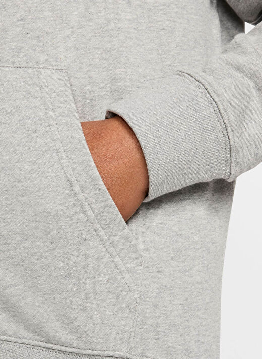 Nike FN3884-063 M NK CLUB FT FZ HOODIE Siyah Kapüşon Yaka Normal Kalıp Erkek Zip Ceket 3