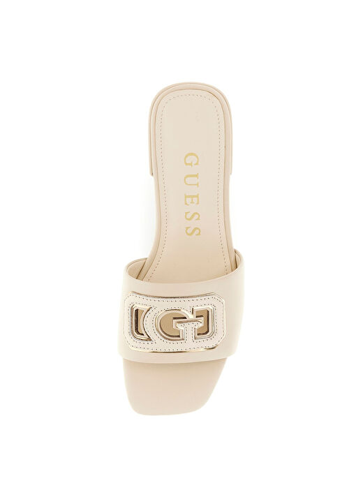 Guess Bej Kadın Deri Terlik FLJTARLEA19-CREGO 4