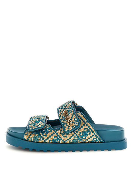 Guess Mavi Kadın Terlik FLJFZZFAB19-TEAL 2
