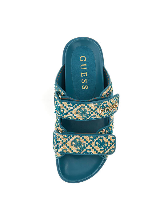 Guess Mavi Kadın Terlik FLJFZZFAB19-TEAL 4