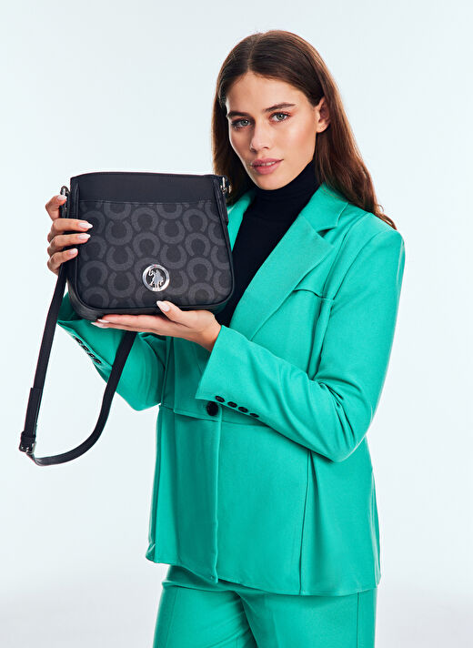 U.S. Polo Assn. Siyah Kadın Çapraz Çanta US25146 3