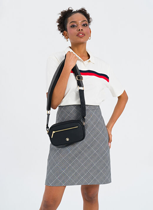 U.S. Polo Assn. Siyah Kadın Çapraz Çanta US25137 2