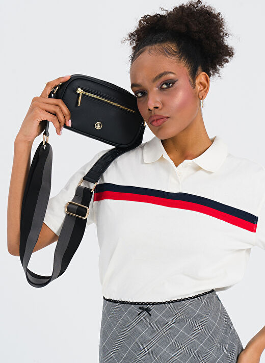 U.S. Polo Assn. Siyah Kadın Çapraz Çanta US25137 3