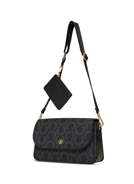 U.S. Polo Assn. Siyah Kadın Çapraz Çanta US25162 2