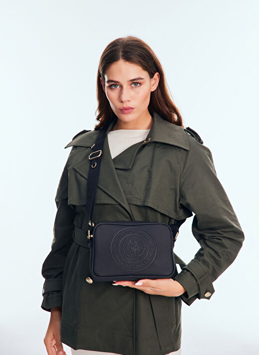 U.S. Polo Assn. Siyah Kadın Çapraz Çanta US25275 2