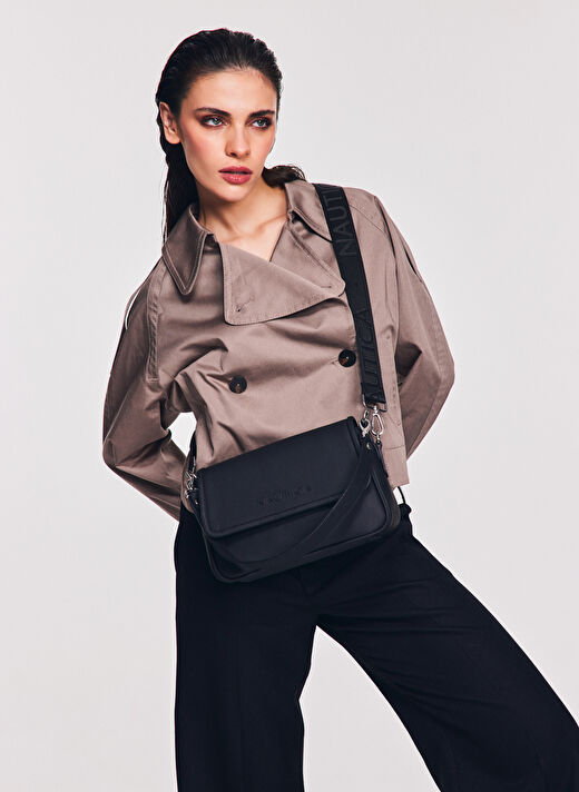 Nautica Siyah Kadın 26x12x16 cm Omuz Çantası CN7115T 2