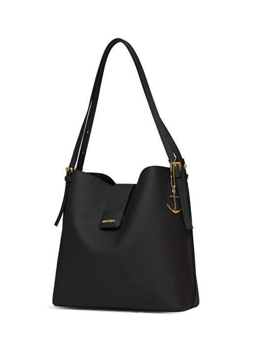 Nautica Siyah Kadın 29x12x29 cm Omuz Çantası CN7119T 4