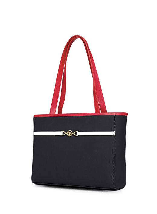 U.S. Polo Assn. Lacivert - Kırmızı - Beyaz Kadın Omuz Çantası US25233 4
