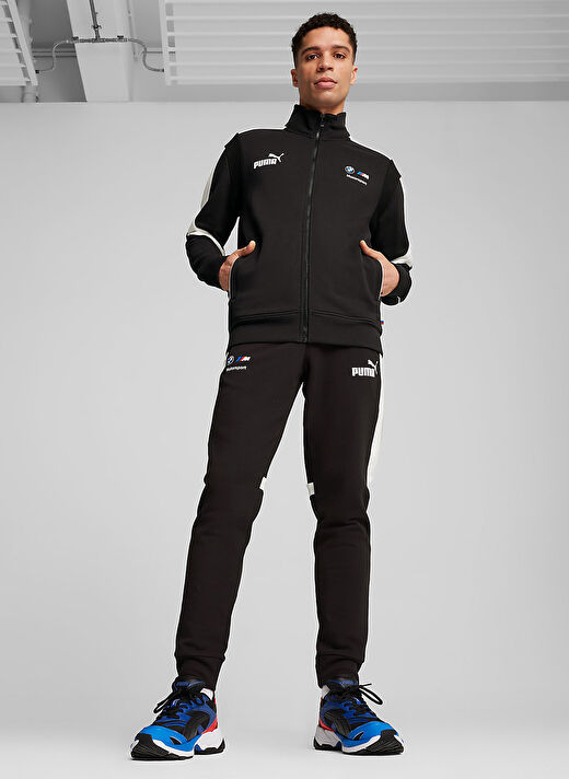 Puma 62745301 BMW MMS MT7+ SWEAT JACKET Siyah Dik Yaka Regular Fit Erkek Zip Ceket 3