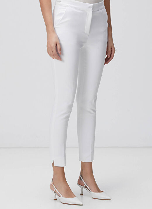 Network Kırık Beyaz Kadın Slim Fit Pantolon 1094267 3