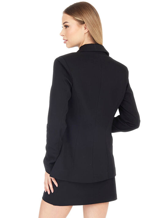 Guess Siyah Kadın Standart Blazer NEW LENA SINGLE BREA - NEW ECO STRU 3