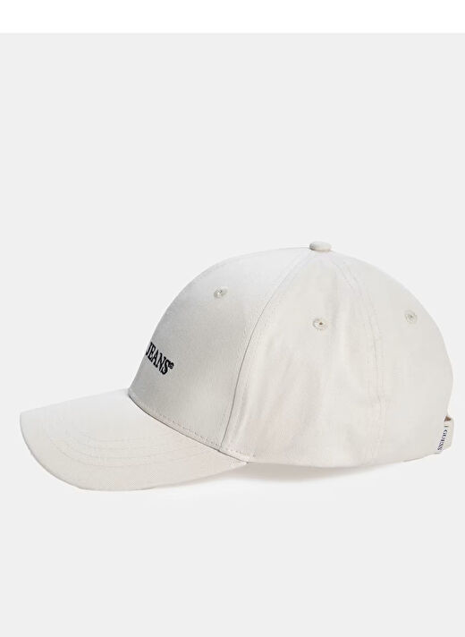 Guess Krem Kadın Nakışlı Şapka GJ PATCHED TRUCKER H - ORG CANVAS C 2