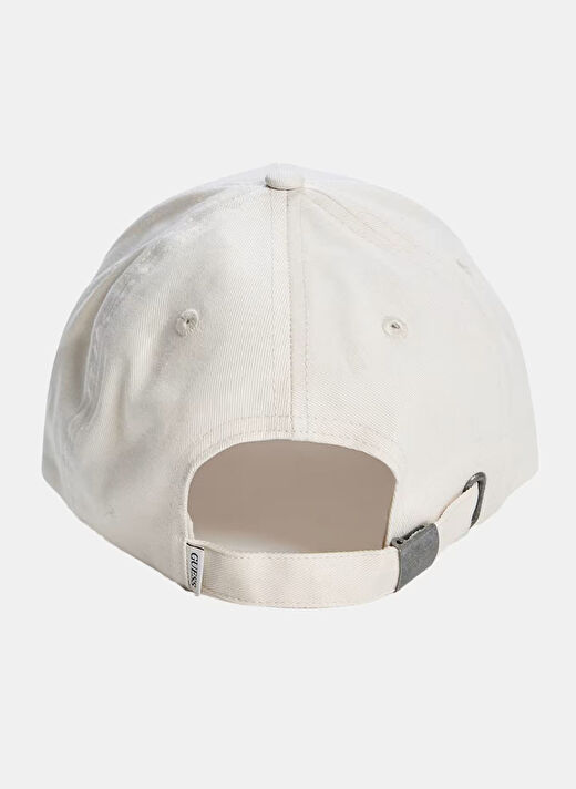 Guess Krem Kadın Nakışlı Şapka GJ PATCHED TRUCKER H - ORG CANVAS C 3