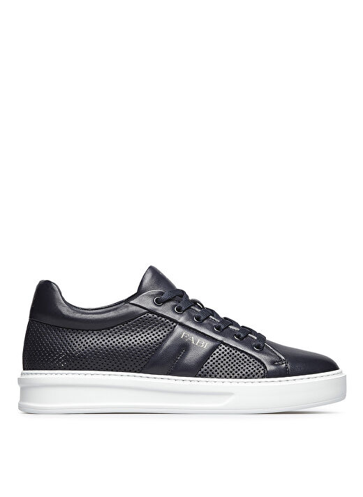 Fabi Lacivert Erkek Deri Sneaker FU0459.A08ZIPNBA611 1
