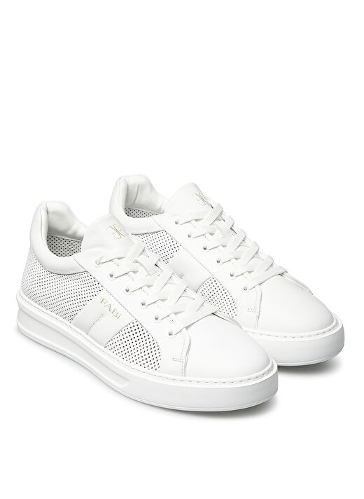 Fabi Beyaz Erkek Deri Sneaker FU0459.A08ZIPNBA100 2