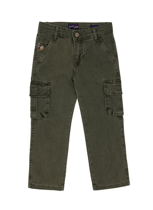 U.S. Polo Assn. Yeşil Erkek Çocuk Düz Denim Pantolon MARTIN 1