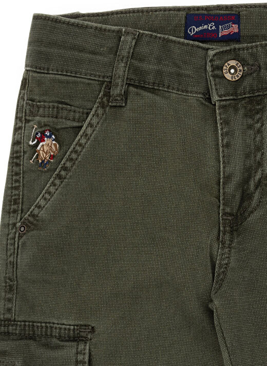 U.S. Polo Assn. Yeşil Erkek Çocuk Düz Denim Pantolon MARTIN 3