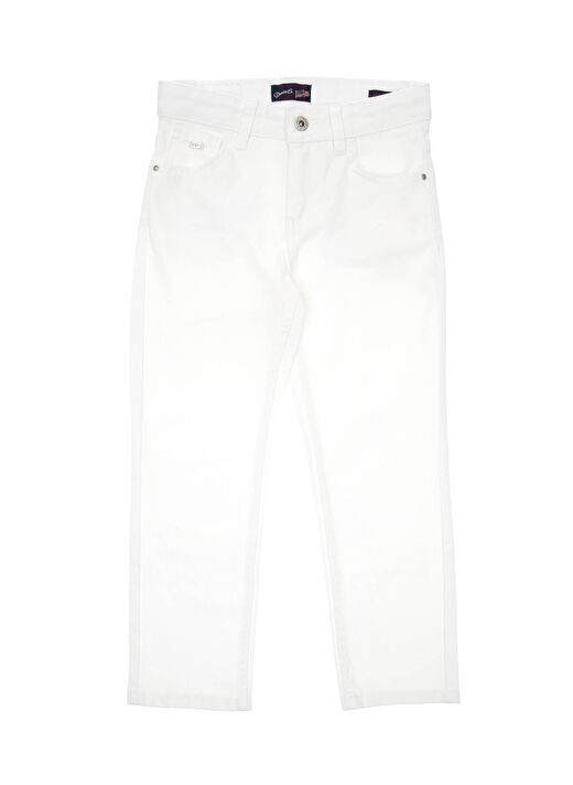 U.S. Polo Assn. Beyaz Erkek Çocuk Denim Pantolon DAVID 2