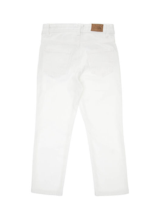 U.S. Polo Assn. Beyaz Erkek Çocuk Denim Pantolon DAVID 3