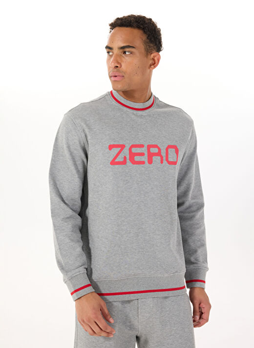 Gmg Fırenze Gri Erkek Bisiklet Regular Fit Sweatshirt GU25MSS08020 3