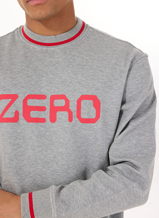Gmg Fırenze Gri Erkek Bisiklet Regular Fit Sweatshirt GU25MSS08020 4
