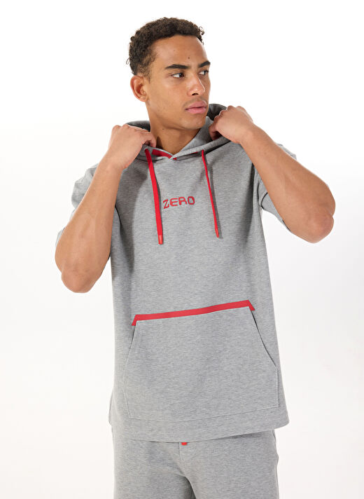 Gmg Fırenze Gri Erkek Kapüşon Oversize Sweatshirt GU25MSS08021 3