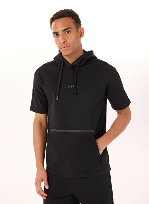Gmg Fırenze Siyah Erkek Kapüşon Oversize Sweatshirt GU25MSS08021 3